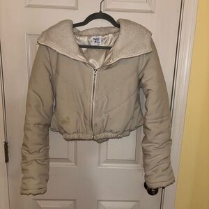 Princess Polly Beige Puffer Jacket